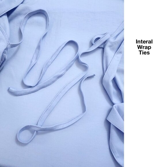 Another Tomorrow Elongated Robe Sample in Periwinkle Blue - SM - NWT - Picture 4 of 10